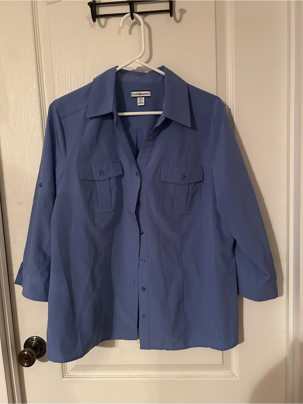 croft & barrow Periwinkle Blue Button-Down Shirt